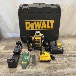 AS-IS DEWALT 12V MAX Lithium-Ion 100 ft. Green Self-Leveling 3-Beam 360 Degree Laser Level Kit