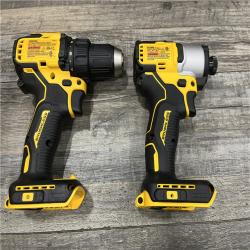 LIKE NEW - DEWALT 20V MAX Brushless 1/2 in. Drill Driver & 1/4 in. Impact Driver Kit