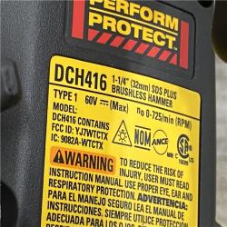 AS-IS DEWALT FLEXVOLT 60V MAX Cordless 1-1/4 in. SDS Plus Rotary Hammer (Tool Only)