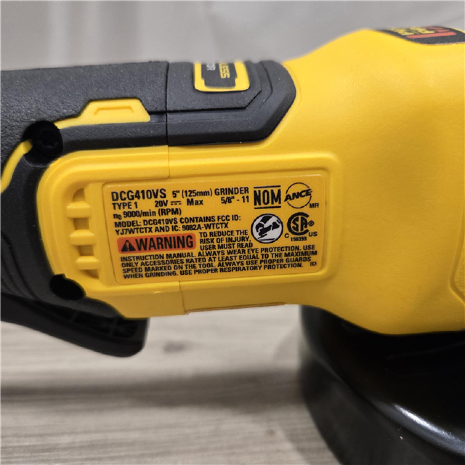AS-IS DeWalt 20V XR Cordless 4-1/2. in. to 5 in. Speed Angle Grinder (Tool Only)