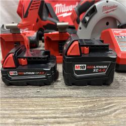 AS-IS Milwaukee 18-Volt Lithium-Ion Brushless Cordless (4-Tool) Combo Kit