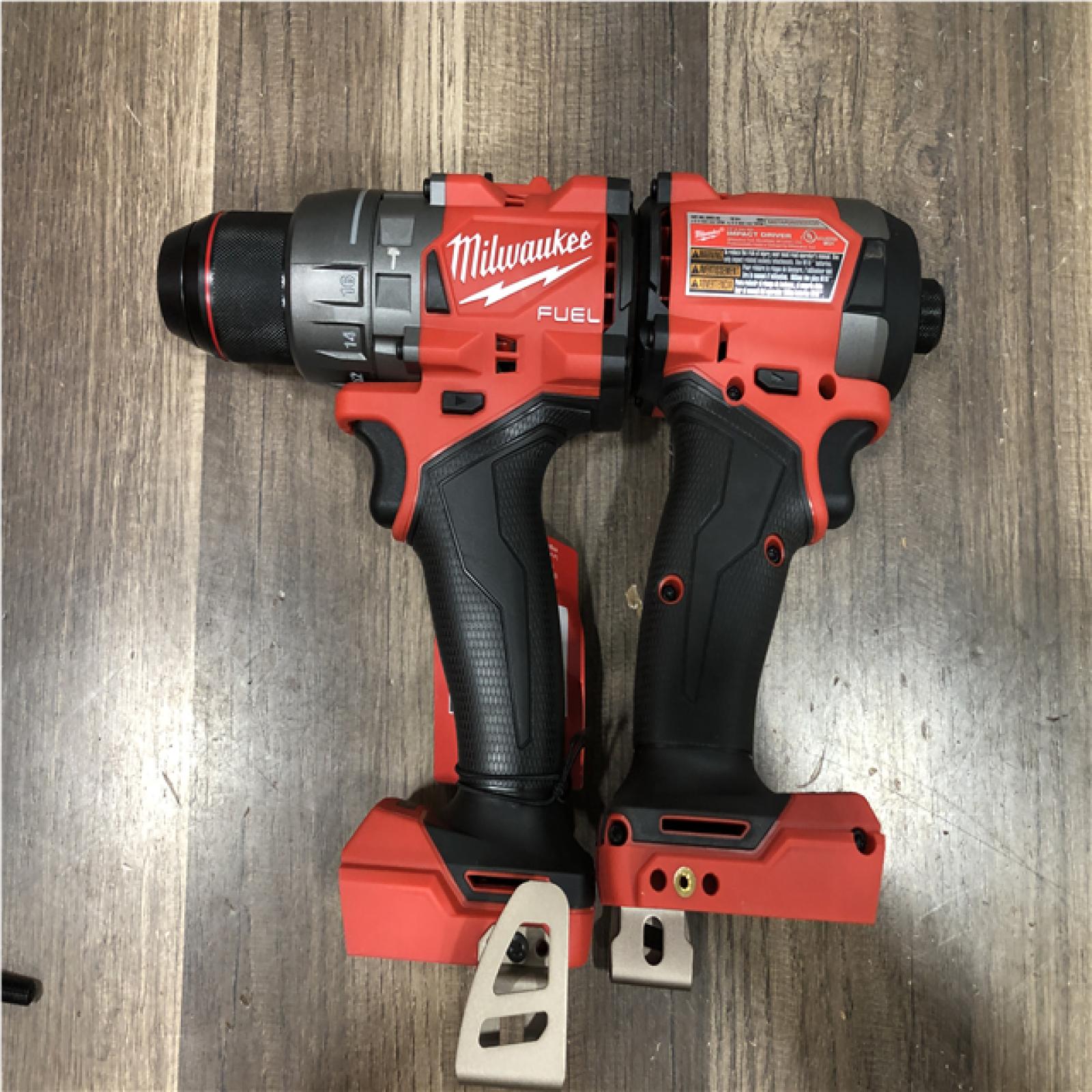 AS-IS Milwaukee FUEL 18V Lithium-Ion Brushless Cordless Hammer Drill and Impact Driver Combo Kit