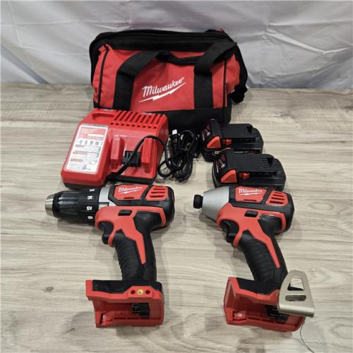 LIKE NEW! - Milwaukee 18V Cordless Brushed 2 Tool Drill/Driver and Impact Driver Kit