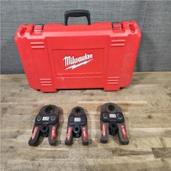 HOUSTON LOCATION - AS-IS Milwaukee M18 1/2in. -1 in. Black Iron Press Tool Jaw Kit