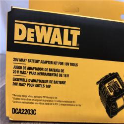 NEW- DEWALT 18V to 20V MAX Lithium-Ion Battery Adapter Kit