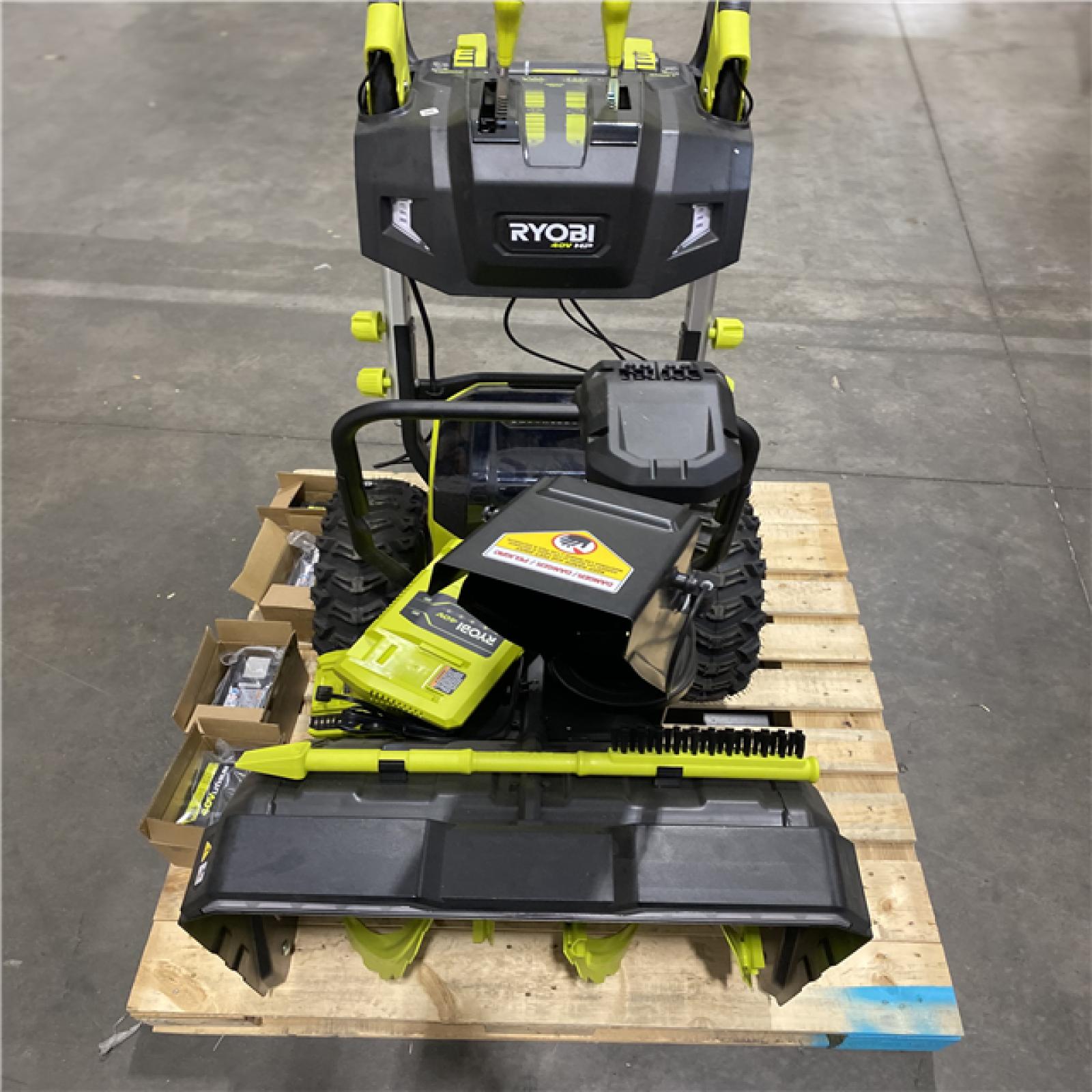 Dallas Location - As-Is RYOBI 40V HP Brushless Whisper Series 24 Snow Blower - (4) 6 Ah Batteries & Charger