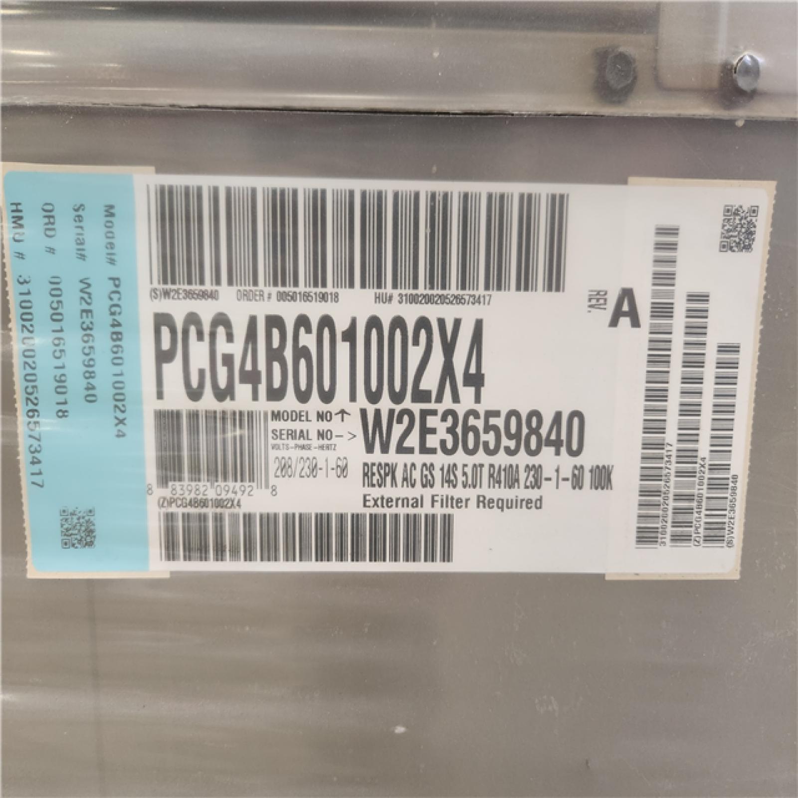 Phoenix NEW Allied Air Enterprises York 5-ton commercial packaged gas/electric rooftop unit Model# PCG4B601002X4A