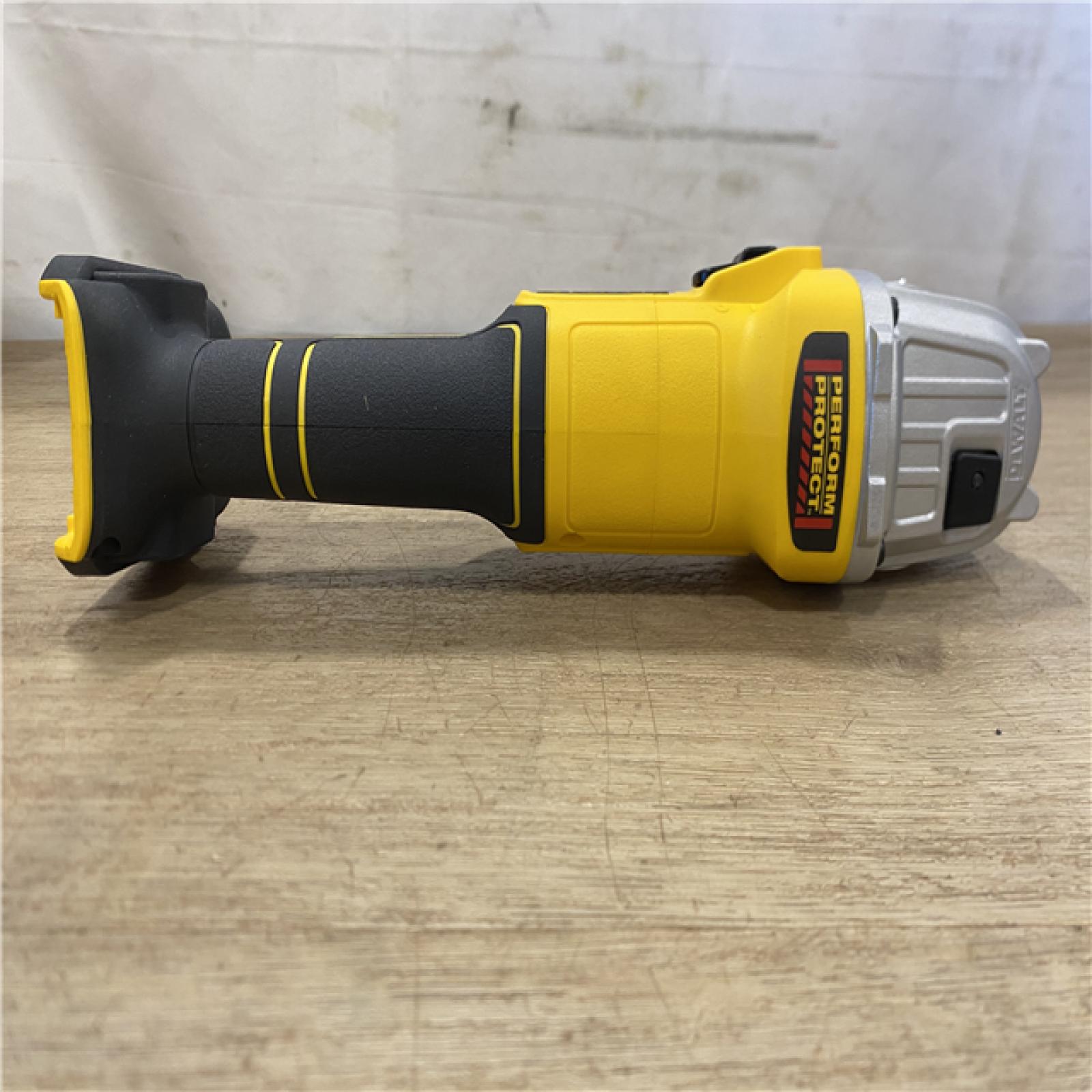 AS-IS DEWALT 20-Volt MAX Cordless Brushless 4-1/2 in. Angle Grinder with Slide Switch (Tool Only)