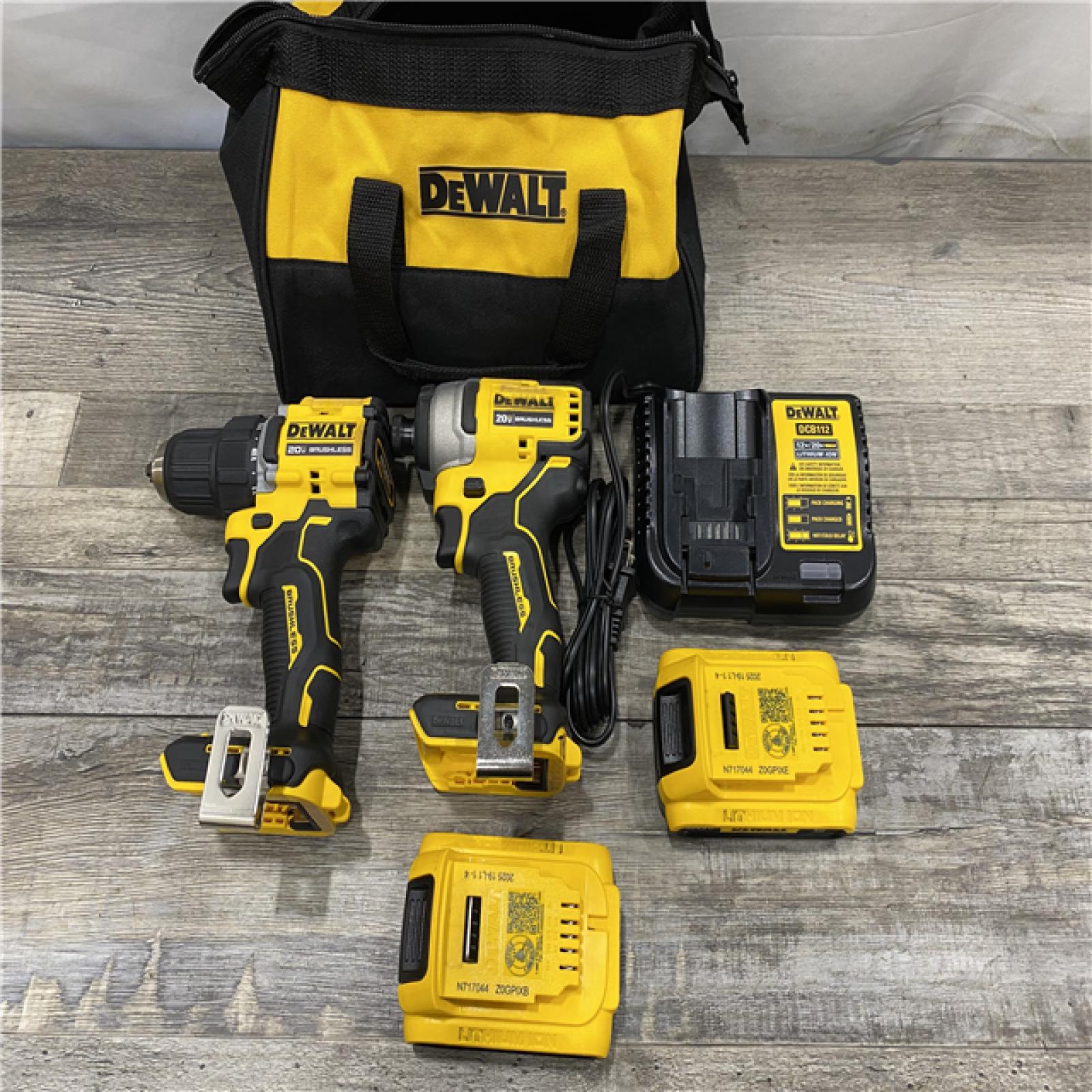AS-IS DEWALT ATOMIC 20-Volt MAX Lithium-Ion Cordless Combo Kit