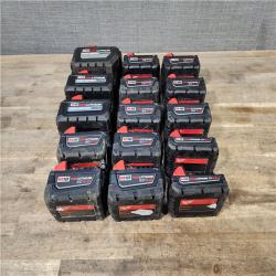 HOUSTON LOCATION - AS-IS MILWAUKEE BATTERY PACK QTY - 15