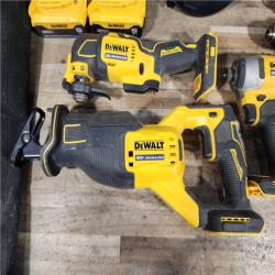HOUSTON LOCATION - AS-IS DEWALT 8 TOOL COMBO KIT W/ (2) BATTERY & CHARGER