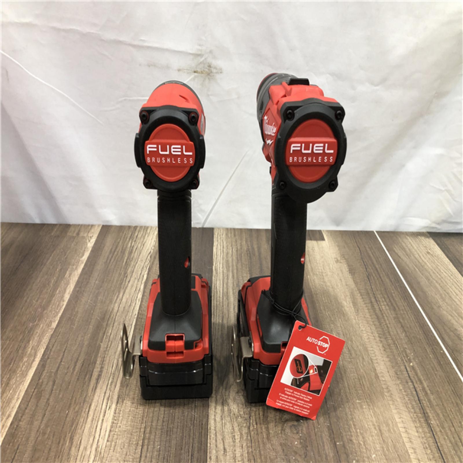 AS-IS Milwaukee FUEL 18V Lithium-Ion Brushless Cordless Hammer Drill and Impact Driver Combo Kit