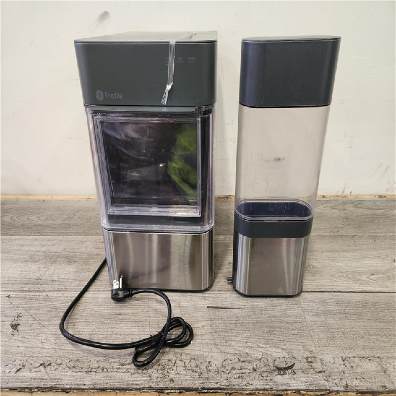 Phoenix Location GE Profile Opal 24 lb Portable Nugget Ice Maker in Stainless Steel, with Side Tank, and Wi-Fi connected