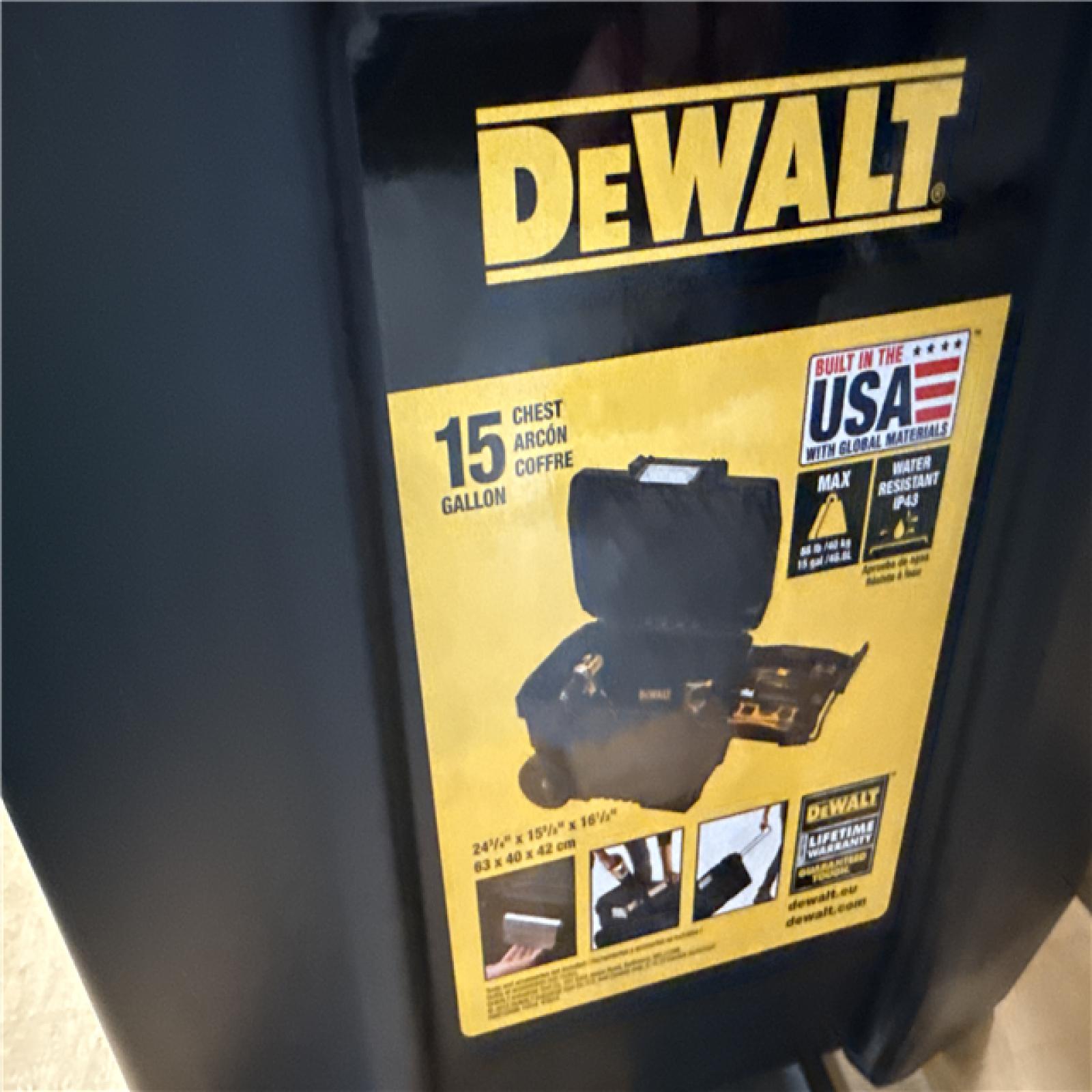 California NEW DeWalt 15 Gallon Chest (No Tools) (2 Pieces)