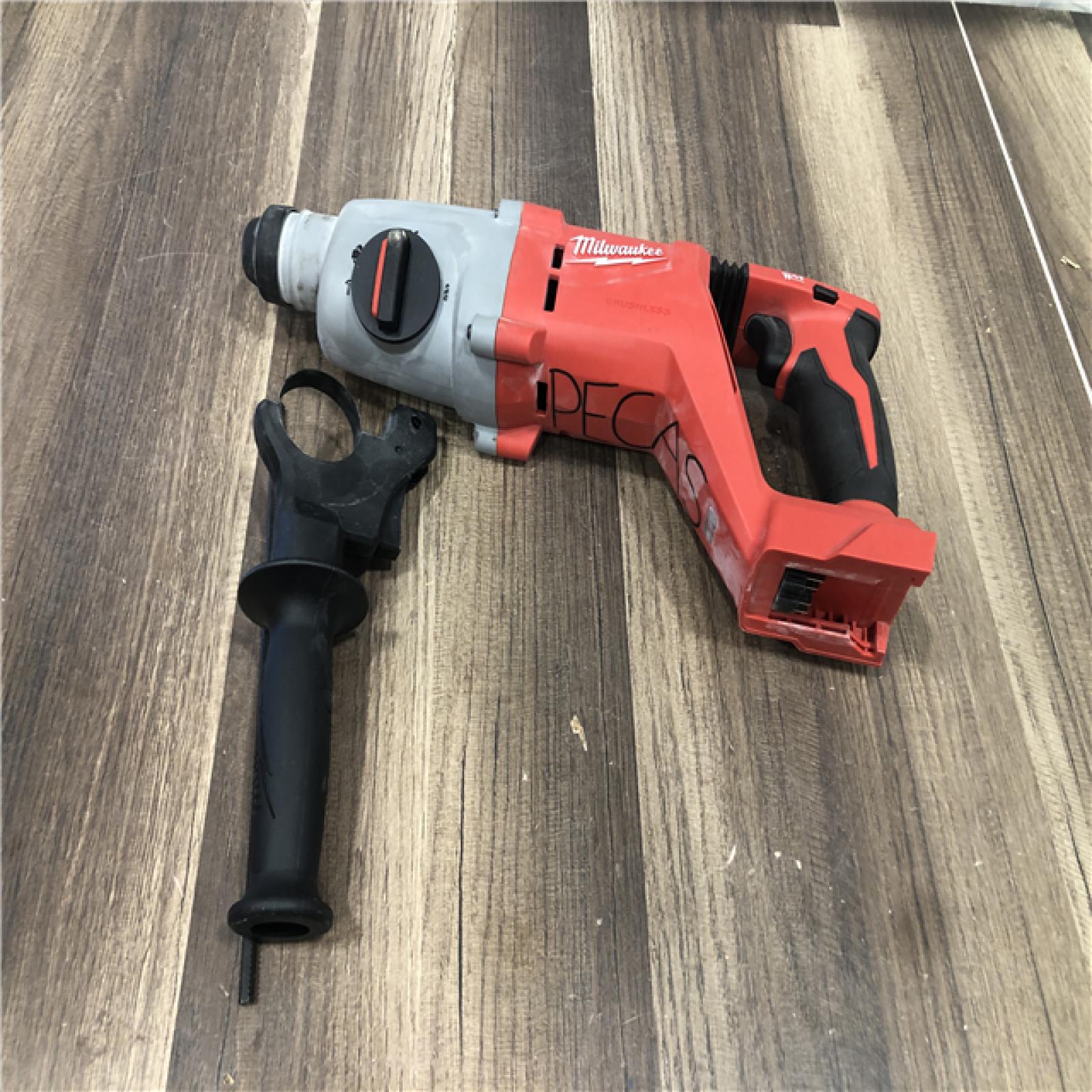 AS-IS Milwaukee 18V Lithium-Ion Brushless Cordless 1 in. SDS-Plus D-Handle Rotary Hammer (Tool-Only)