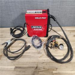 HOUSTON LOCATION - AS-IS Lincoln Electric WELD-PAK 90i MIG and Flux-Cored Wire Feeder Welder with Gas Regulator