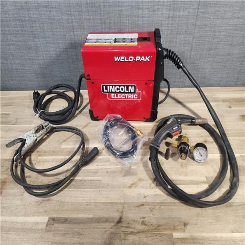 HOUSTON LOCATION - AS-IS Lincoln Electric WELD-PAK 90i MIG and Flux-Cored Wire Feeder Welder with Gas Regulator