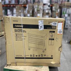 DALLAS LOCATION - Husky Tool Storage 46 in. W x 18 in. D 9-Drawer Mobile Workbench Cabinet in Gloss Black