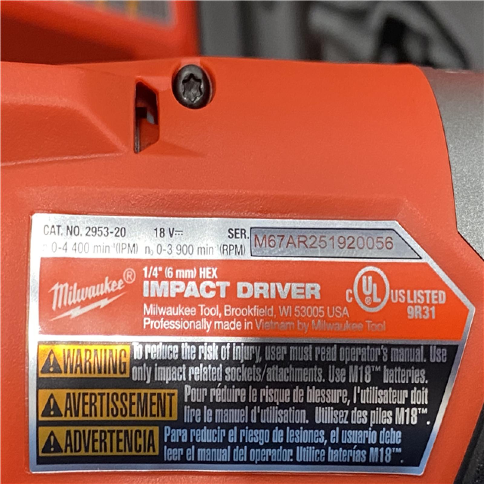 AS-IS Milwaukee 18V Lithium-Ion Brushless Cordless Hammer Drill and Impact Driver Combo Kit