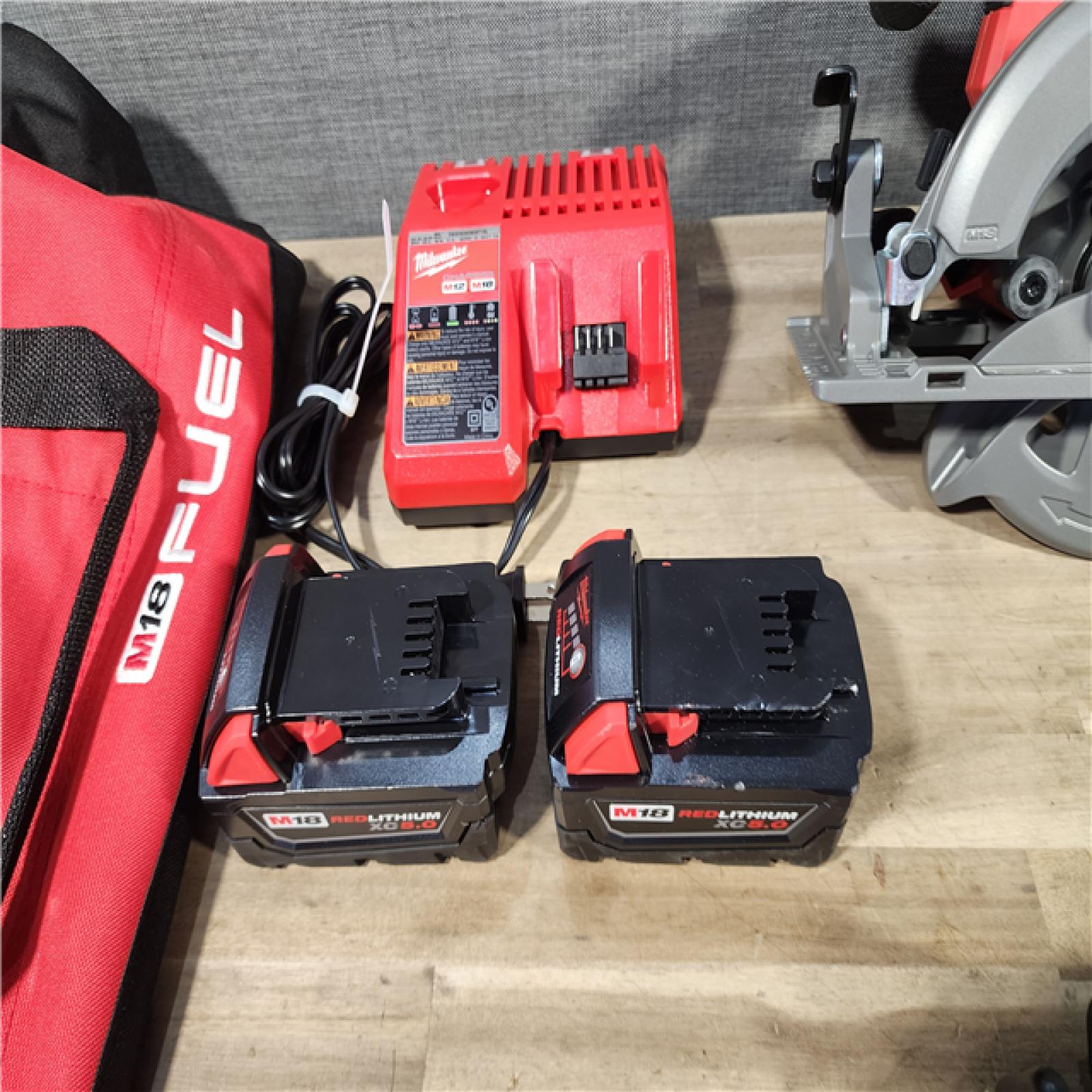 HOUSTON LOCATION - AS-IS (APPEARS LIKE NEW) M18 FUEL 18V Lithium-Ion Brushless Cordless Combo Kit (5-Tool) with Two 5.0 Ah Batteries, 1 Charger 1 Tool Bag