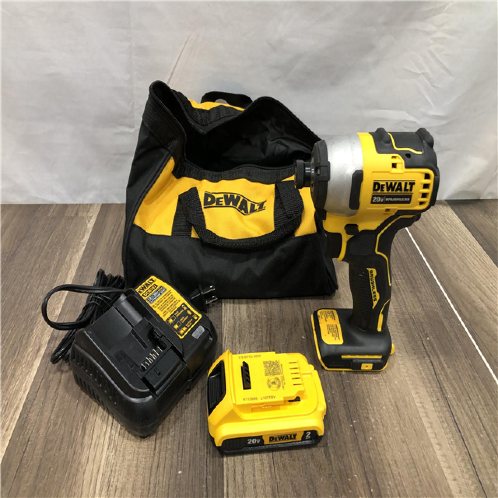 AS-IS DEWALT Atomic 20V Max Lithium-Ion Brushless Cordless Compact 1/4 in. Impact Driver Kit
