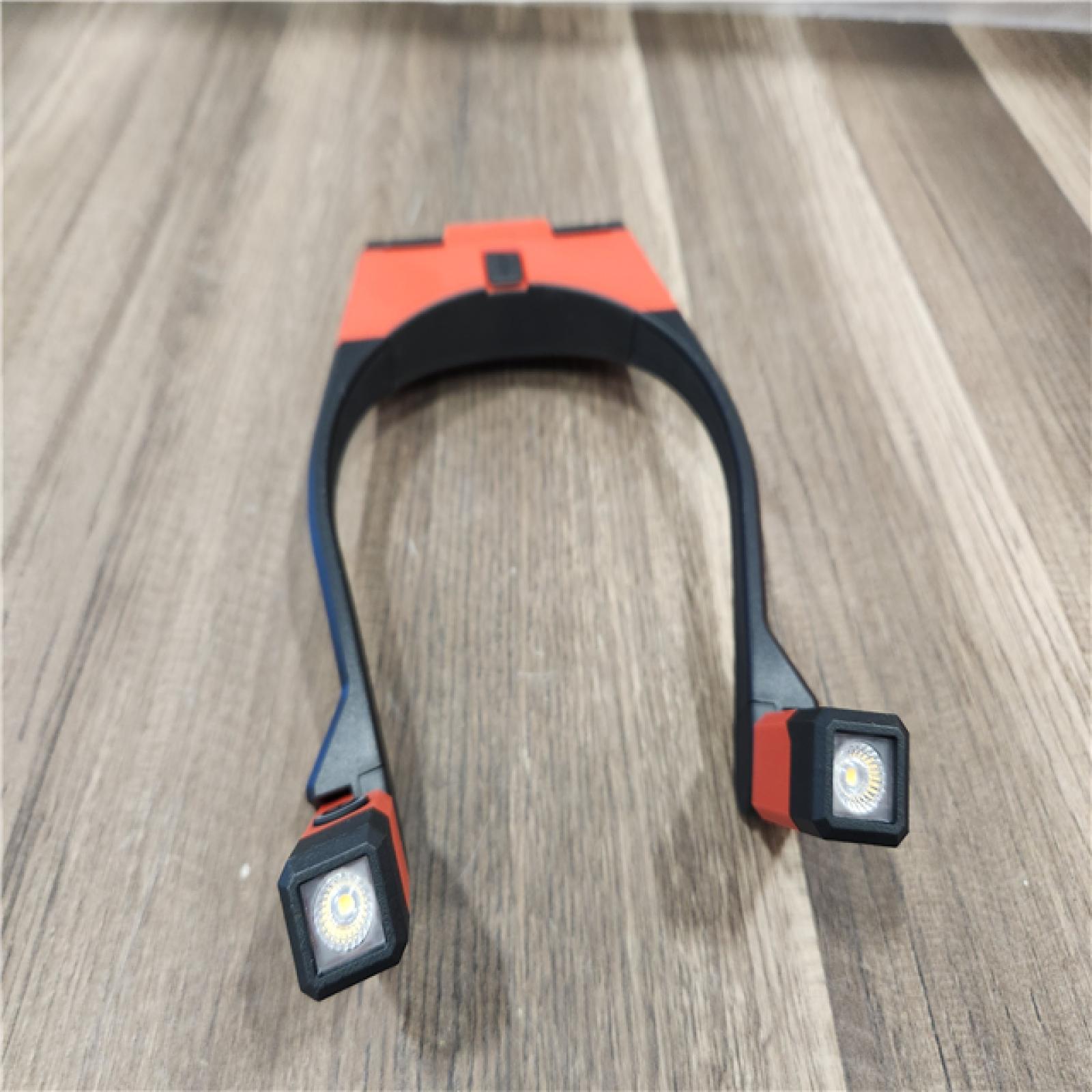 AS-IS- M12 ROVER Service and Repair Flood Light with 1.5 Ah Battery  Charger  and REDLITHIUM Rechargeable Neck Light