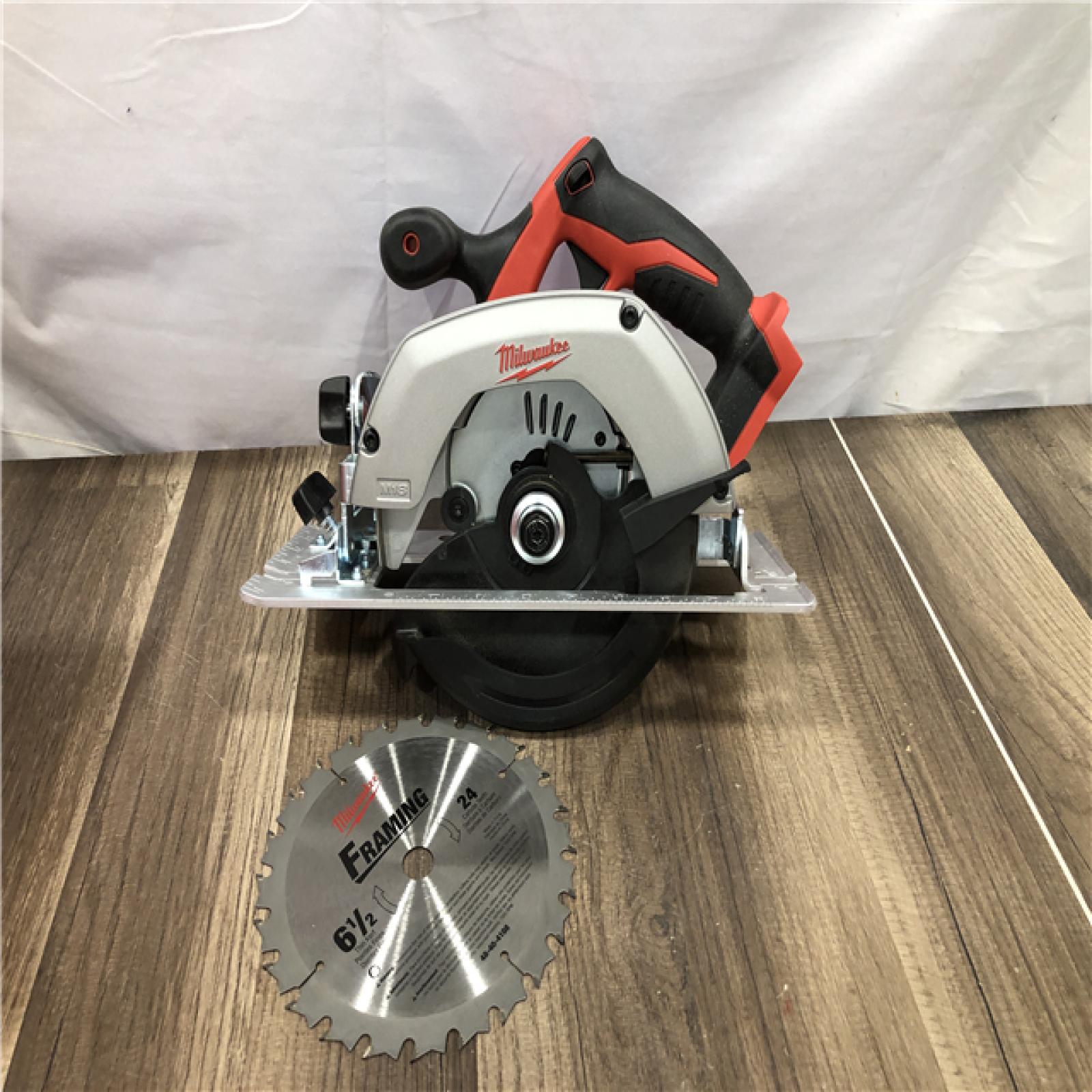 AS-IS Milwaukee  18V Lithium-Ion Cordless 6-1/2 in. Circular Saw (Tool-Only)