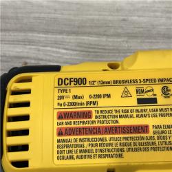 AS-IS Dewalt 20V MAX Lithium-Ion Cordless 1/2 in. Impact Wrench Kit