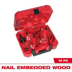 DALLAS LOCATION - Milwaukee BIG HAWG Carbide Hole Saw Kit (10-Piece) PALLET -(11 UNITS)