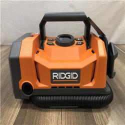 AS-IS 18V Dual Function Cordless Inflator (Tool Only) with Valve Adaptor  Needle  (2) Nozzles  and 12V Power Cord