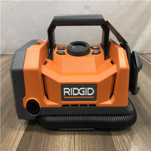 AS-IS 18V Dual Function Cordless Inflator (Tool Only) with Valve Adaptor  Needle  (2) Nozzles  and 12V Power Cord