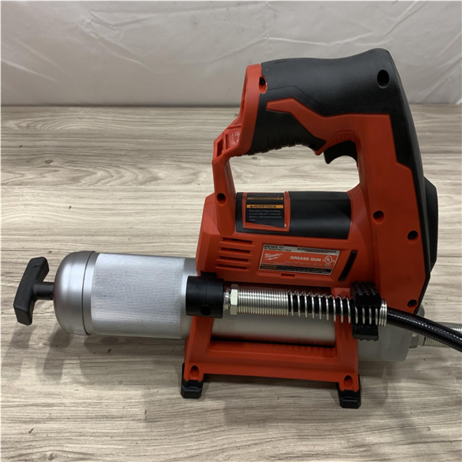 AS-IS Milwaukee 12V Lithium-Ion Cordless Grease Gun (Tool-Only)