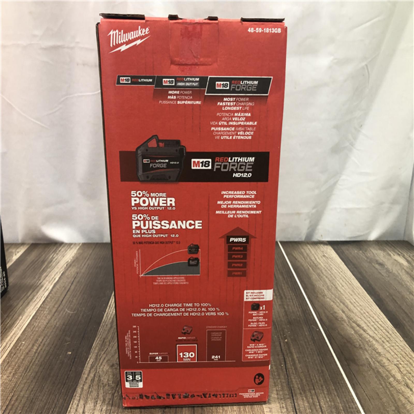 NEW- Milwaukee M18 18-Volt Lithium-Ion REDLITHIUM FORGE Starter Kit