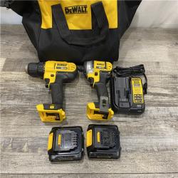 AS-IS DEWALT 20V MAX Cordless Drill/Impact 2 Tool Combo Kit