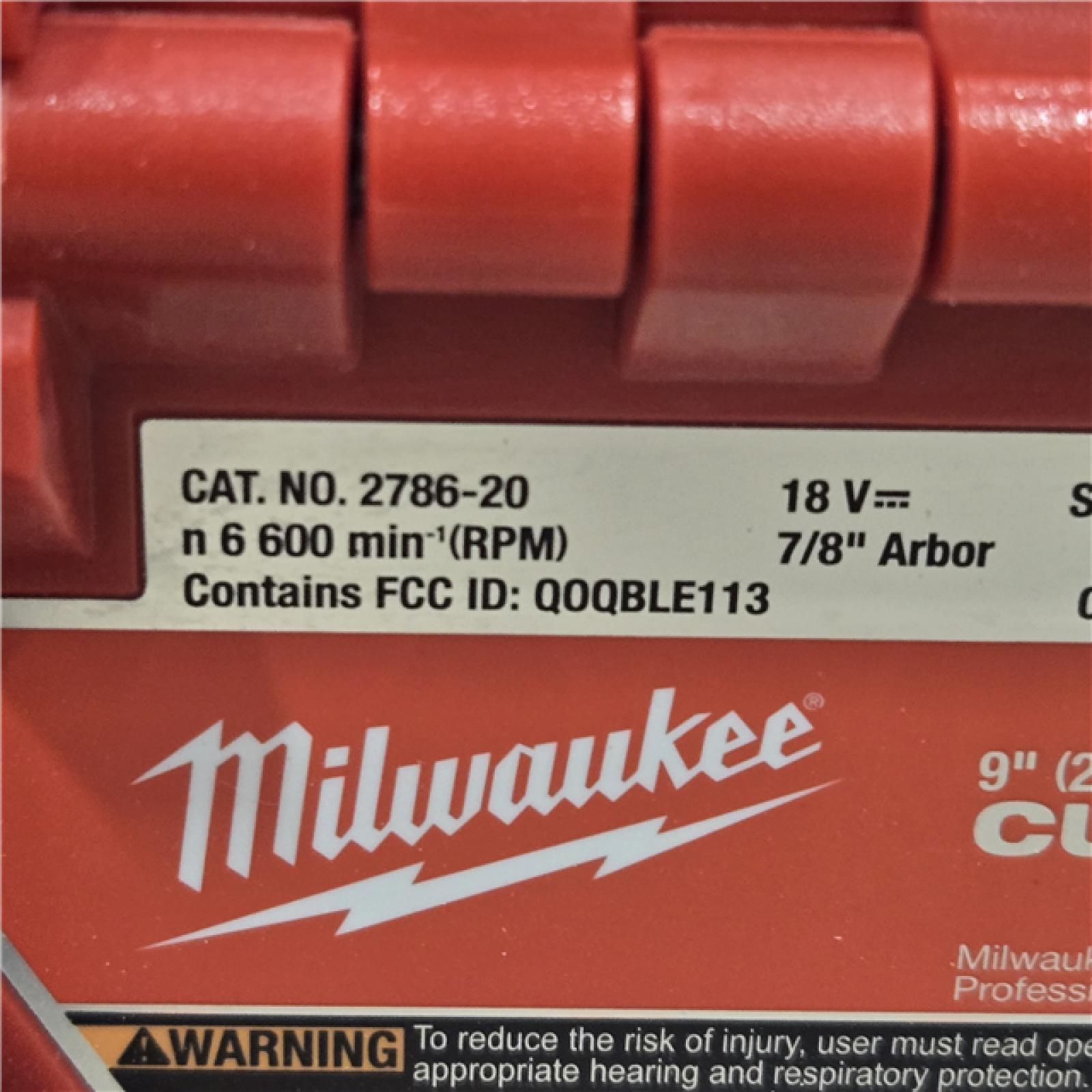 AS-IS Milwaukee M18 FUEL 9 Cut-Off Saw with ONE-KEY (TOOL ONLY)