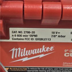 AS-IS Milwaukee M18 FUEL 9 Cut-Off Saw with ONE-KEY (TOOL ONLY)