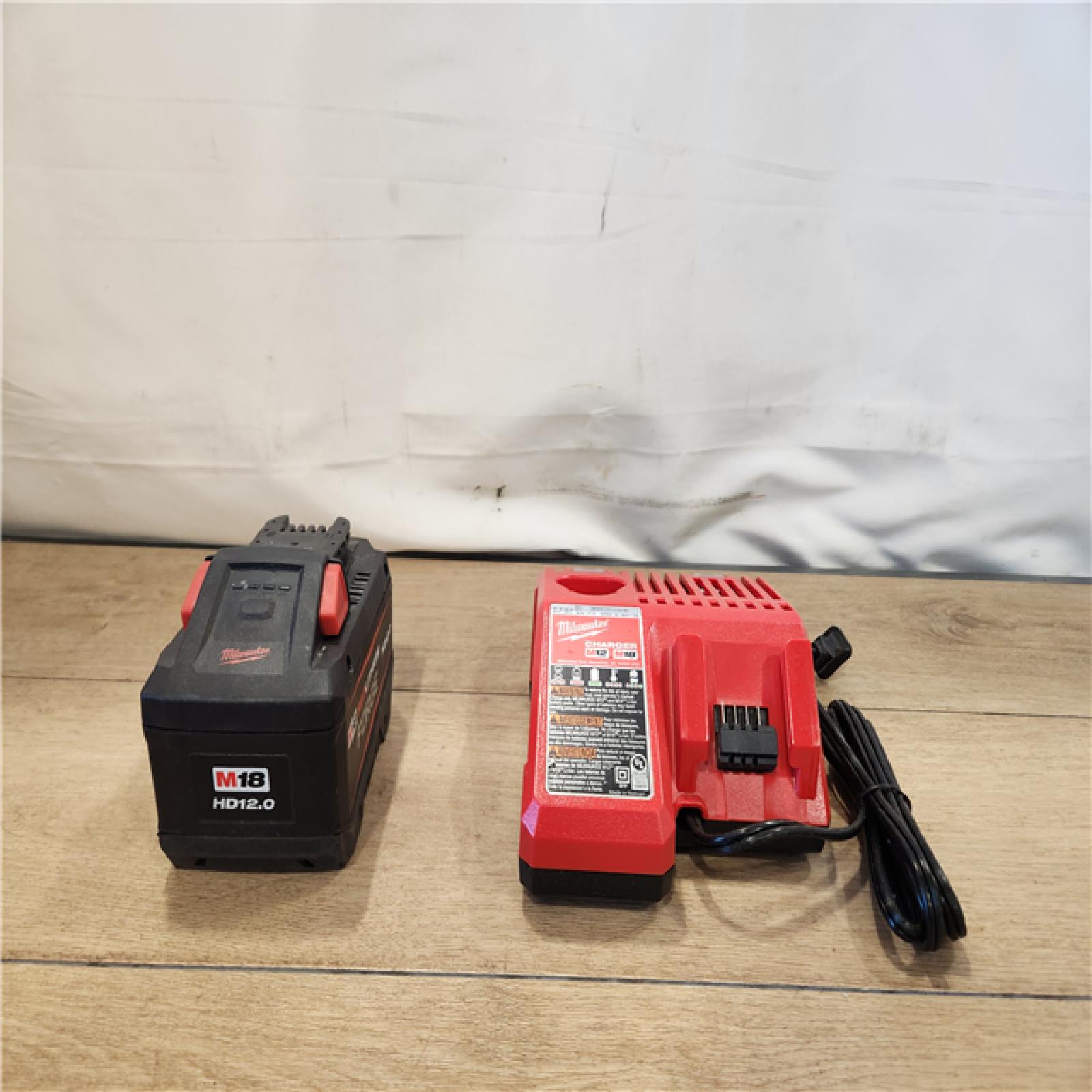 AS-IS- Milwaukee 18-Volt Lithium-Ion REDLITHIUM FORGE Starter Kit with 12.0Ah Battery and Charger