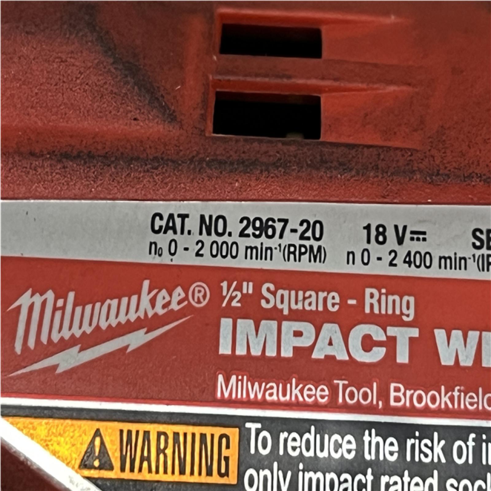 AS-IS Milwaukee FUEL 18V Lithium-Ion Brushless Cordless 1/2 in. Impact Wrench w/Friction Ring Kit