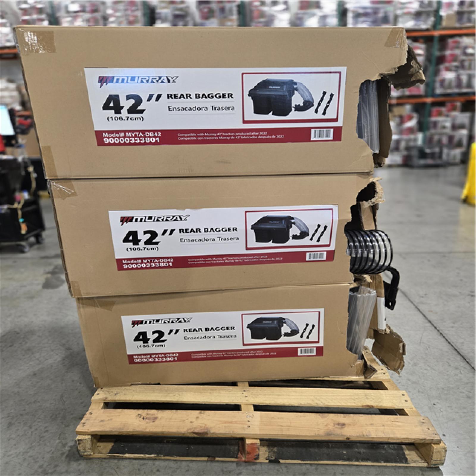 DALLAS LOCATION - Murray Double Bagger for Riding Tractors with 42 in. Deck (Produced After 2022) PALLET-(3 UNITS)
