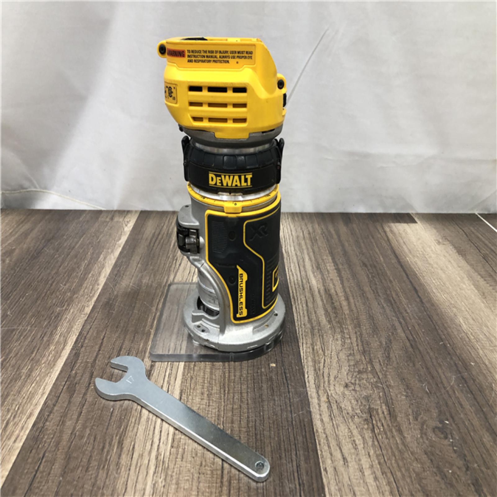 AS-IS DEWALT 20V MAX XR Cordless Brushless Fixed Base Compact Router (Tool Only)