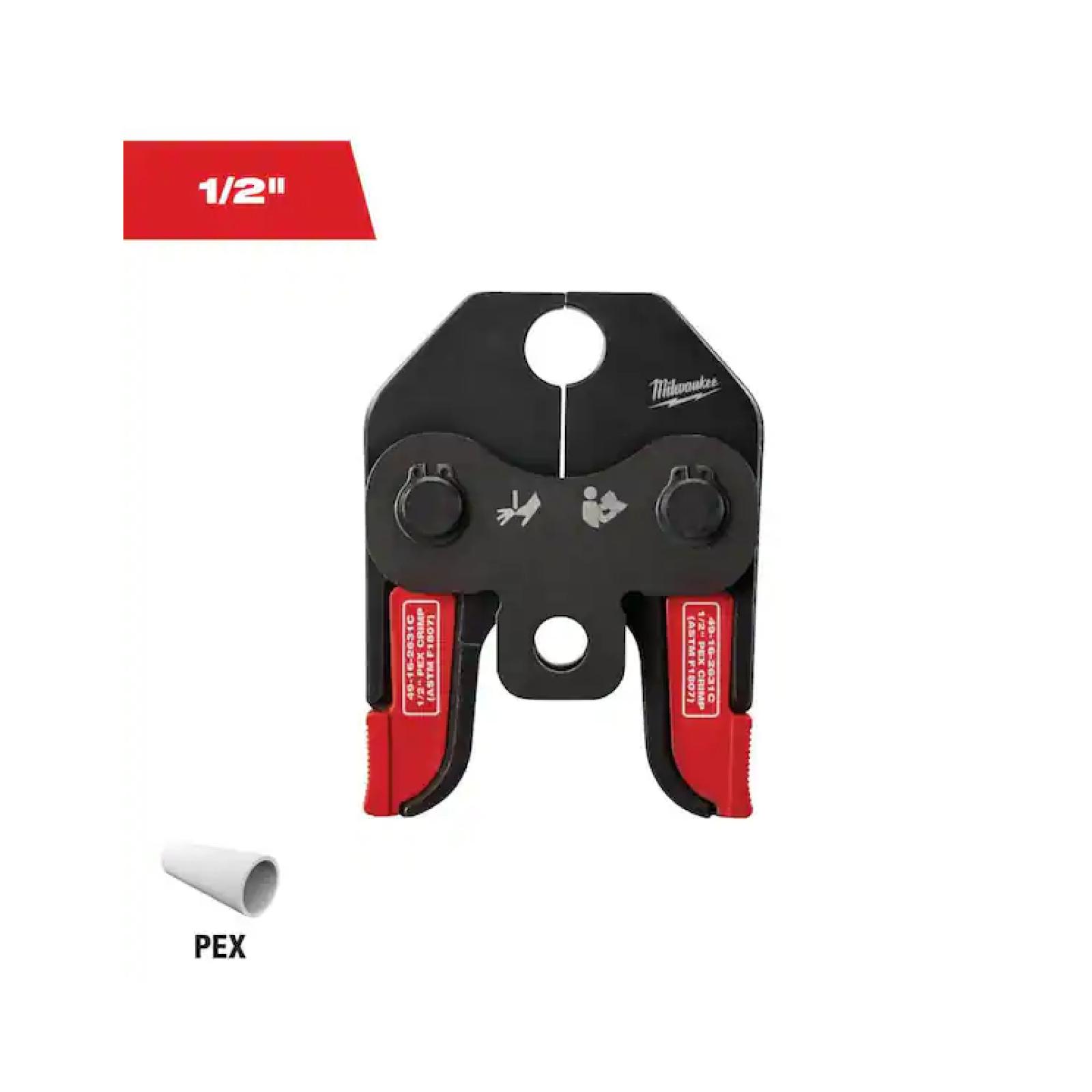 NEW! - MILWAUKEE M18 1/2 in. PEX Crimp Press Tool Jaw