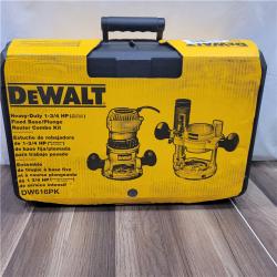 NEW! DEWALT 1-3/4 HP Fixed Base / Plunge Router Combo Kit
