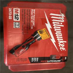 AS-IS - Milwaukee M12 12-Volt Lithium-Ion Force Logic Cordless Press Tool Kit