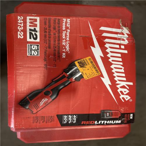 AS-IS - Milwaukee M12 12-Volt Lithium-Ion Force Logic Cordless Press Tool Kit