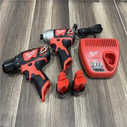 GOOD  Milwaukee M12 12V Lithium-Ion Cordless Drill Driver/Impact Driver Combo Kit with Two 1.5Ah Batteries, Charger and Bag (2-Tool)