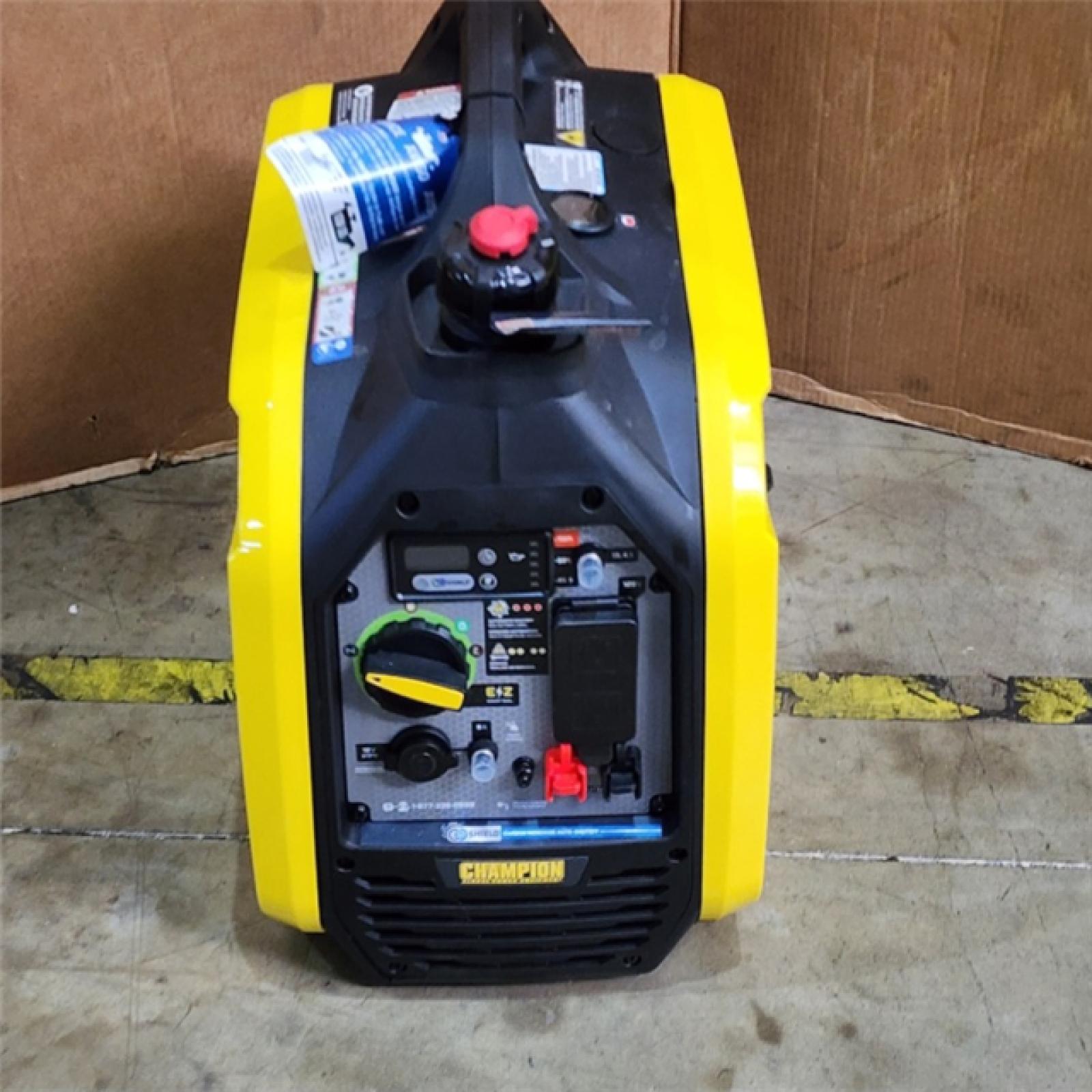 HOUSTON LOCATION - AS-IS CHAMPION 2500/1850-Watt Recoil Start Gasoline/Propane Powered Dual Fuel Inverter Generator with Quiet Technology and CO Shield