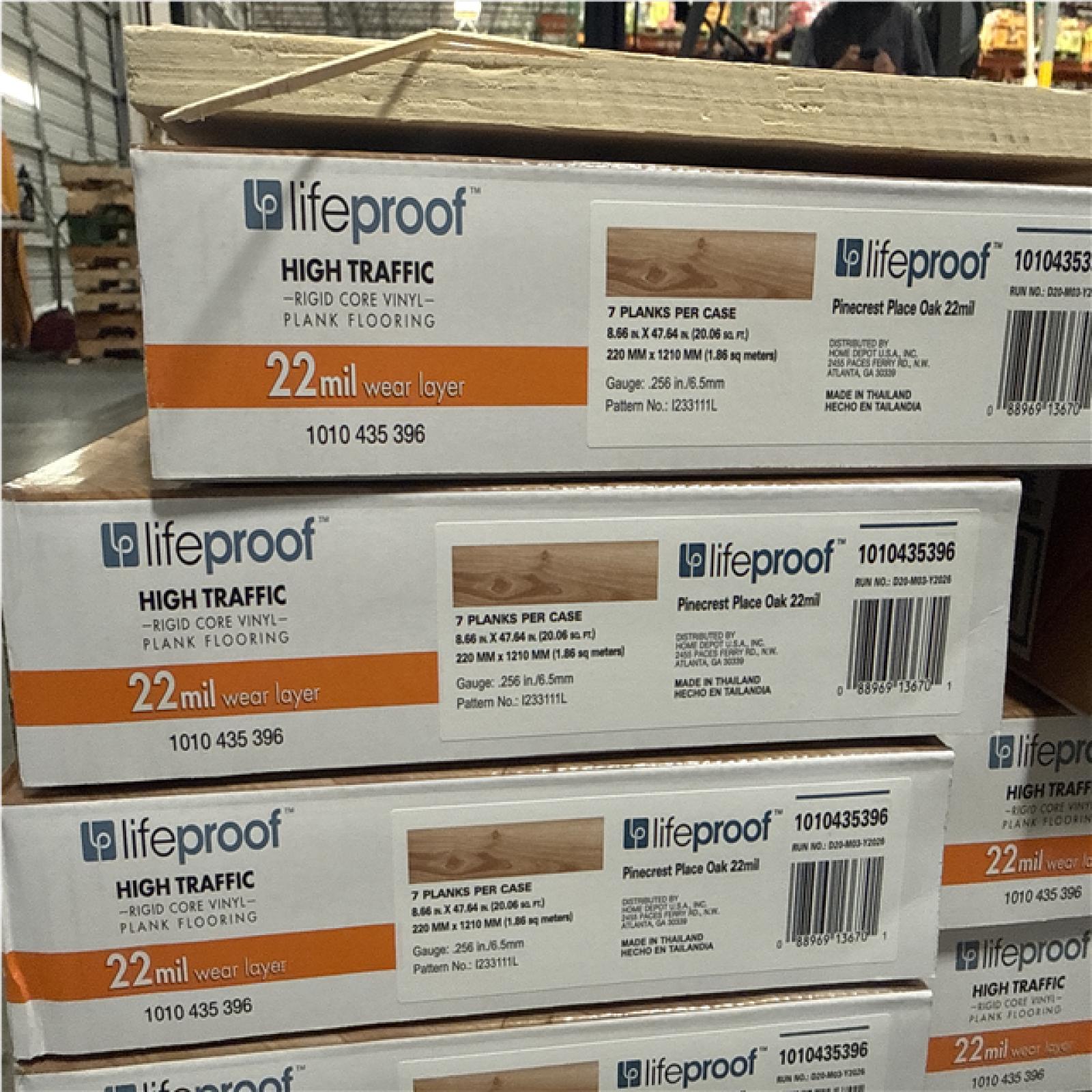 CALIFORNIA AS IS LIFEPROOF FLOORING