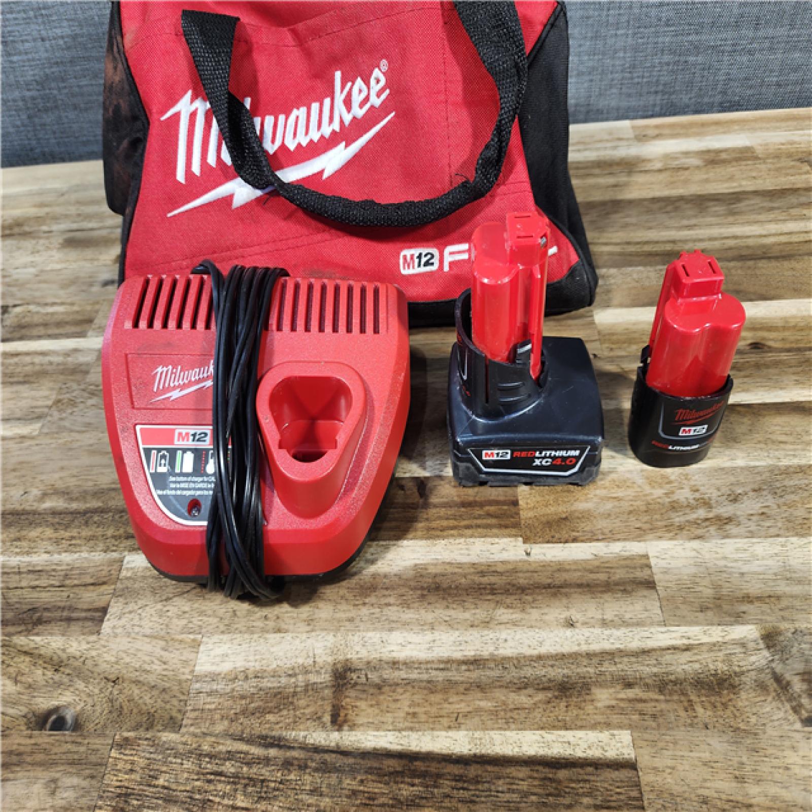 HOUSTON LOCATION - AS-IS Milwaukee 3497-22 12V Brushless Hammer Drill and Impact Driver Combo Kit