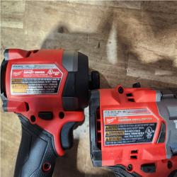 Houston Location AS-IS Milwaukee FUEL 18V Lithium-Ion Brushless Cordless Hammer Drill and Impact Driver Combo Kit