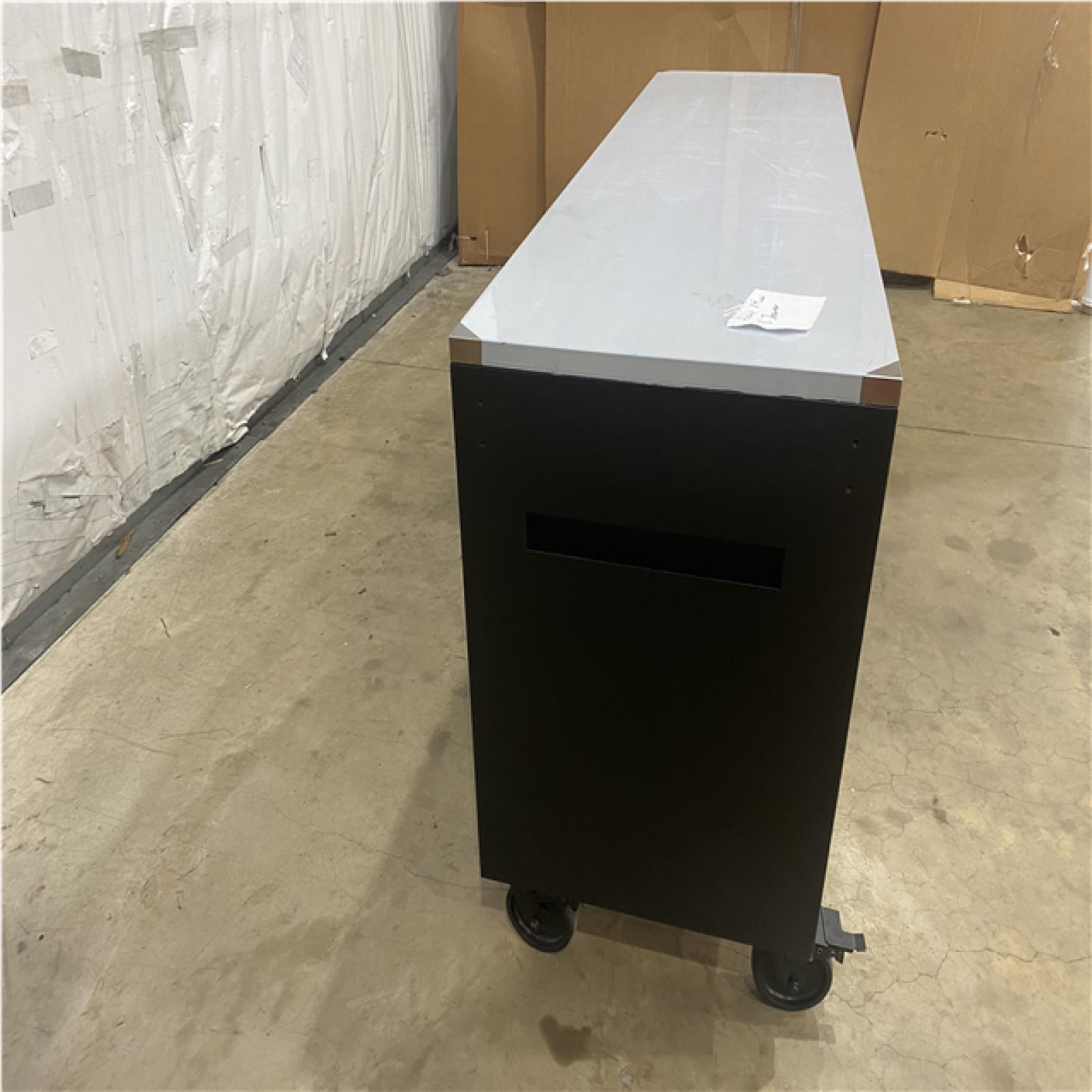 Houston Location - AS-IS home improvement pallet HUSKY 84 IN. 18 DRAWER MOBILE WORK BENCH